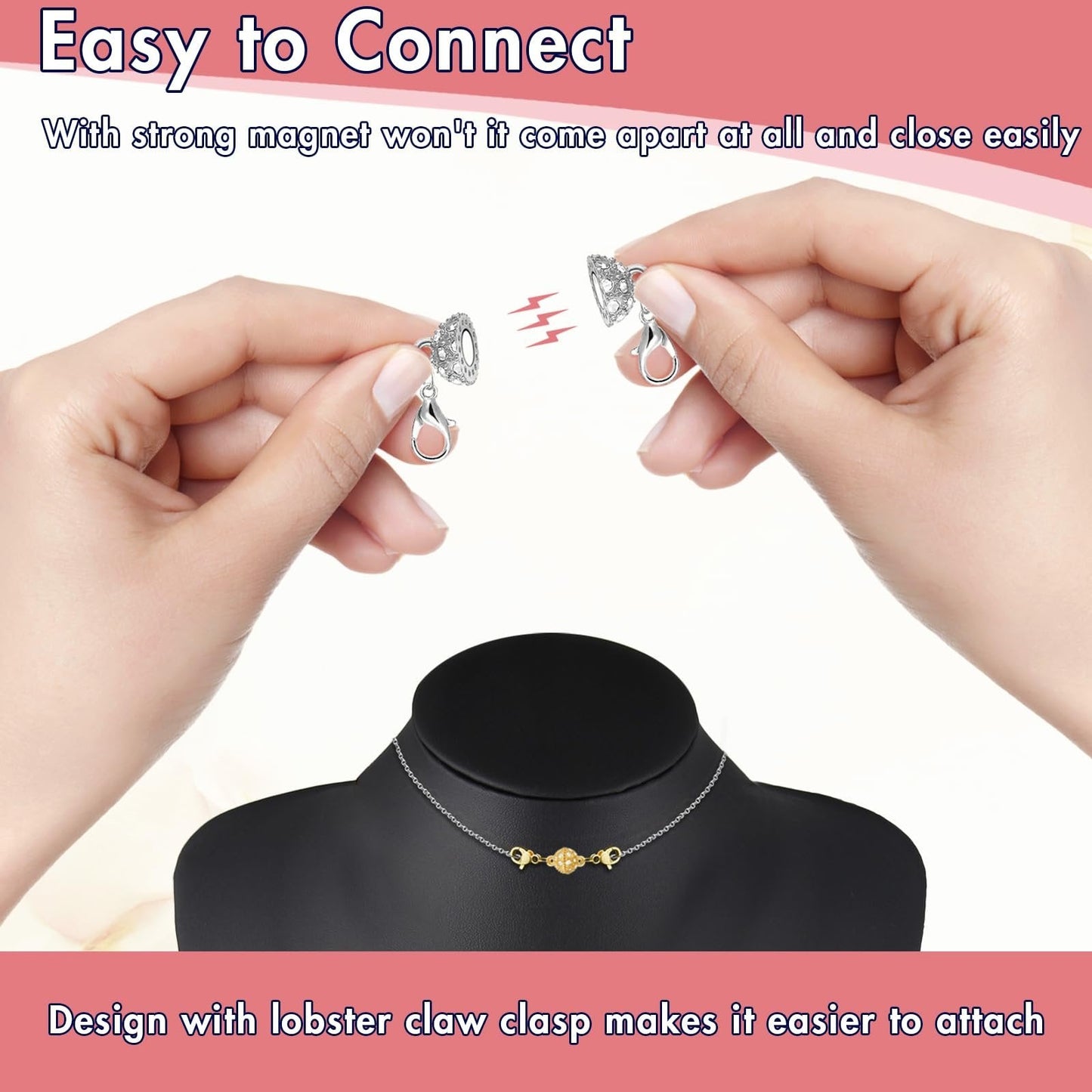 š„Magnetic Necklace Clasps and Closures