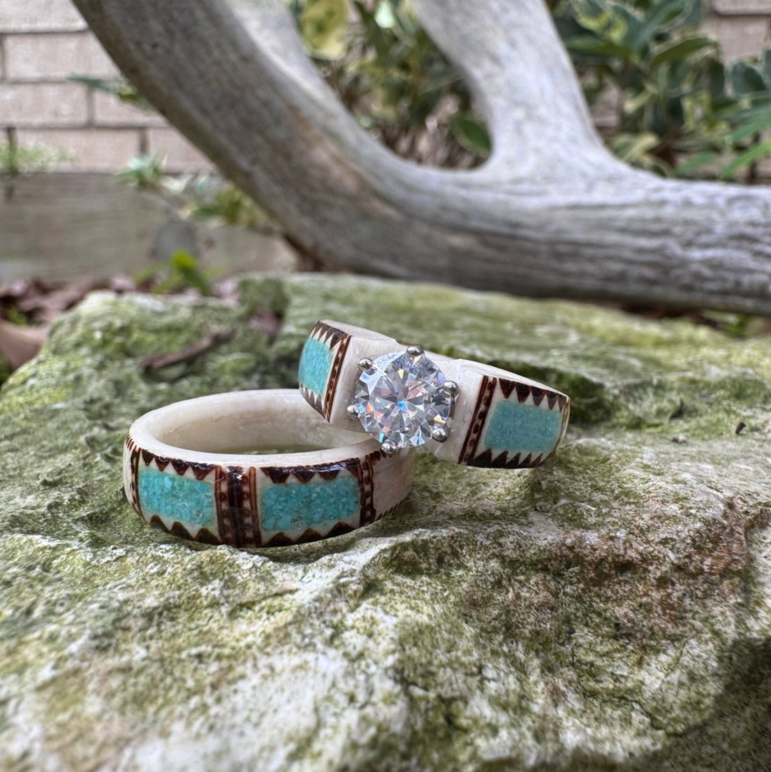 🔥LAST DAY 49% OFF💍Hand Carved Antler Ring 🌏Made From Natural Shed Antlers