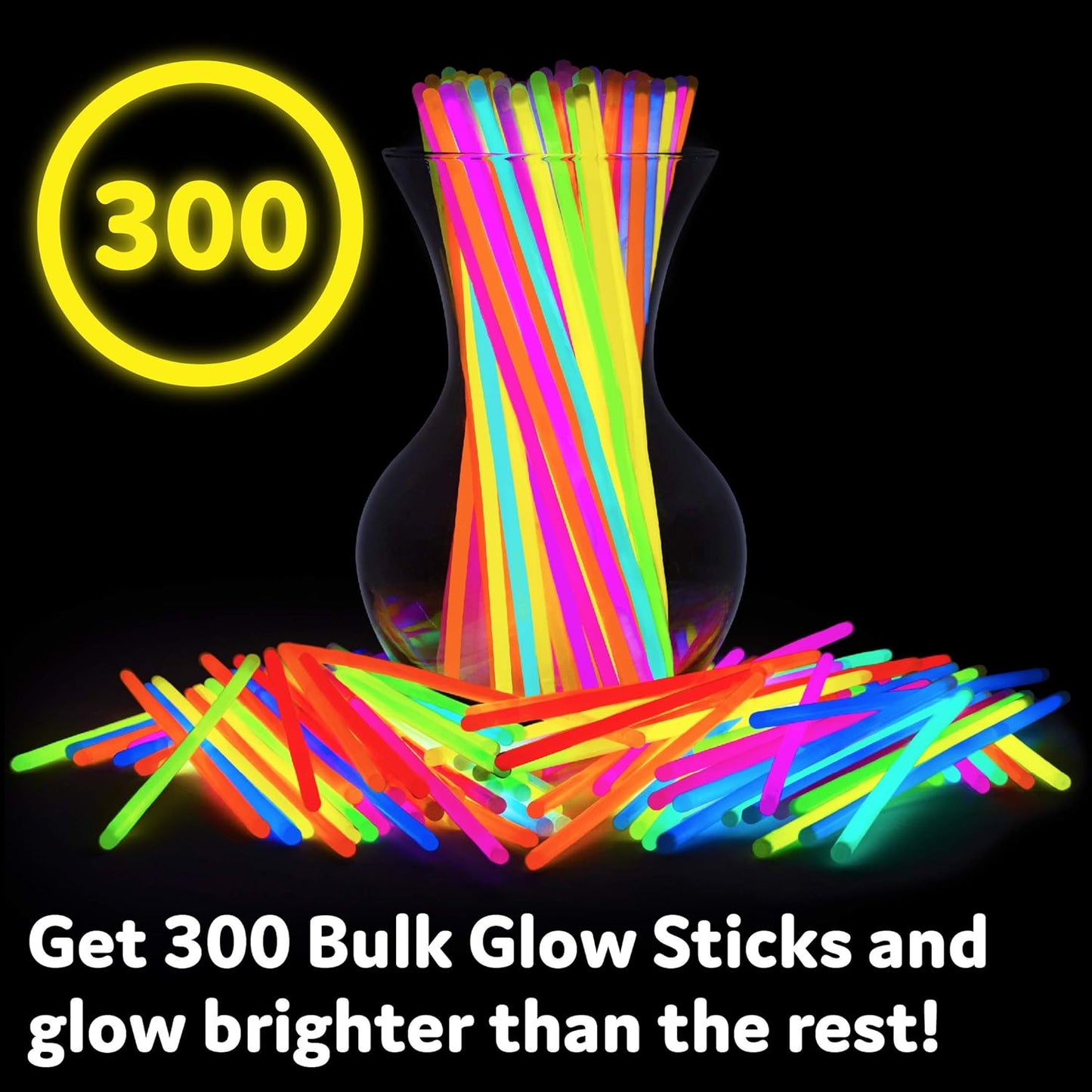 ✨ Ultimate Glow Party Pack - 8” Glow Sticks & Connectors 🎉