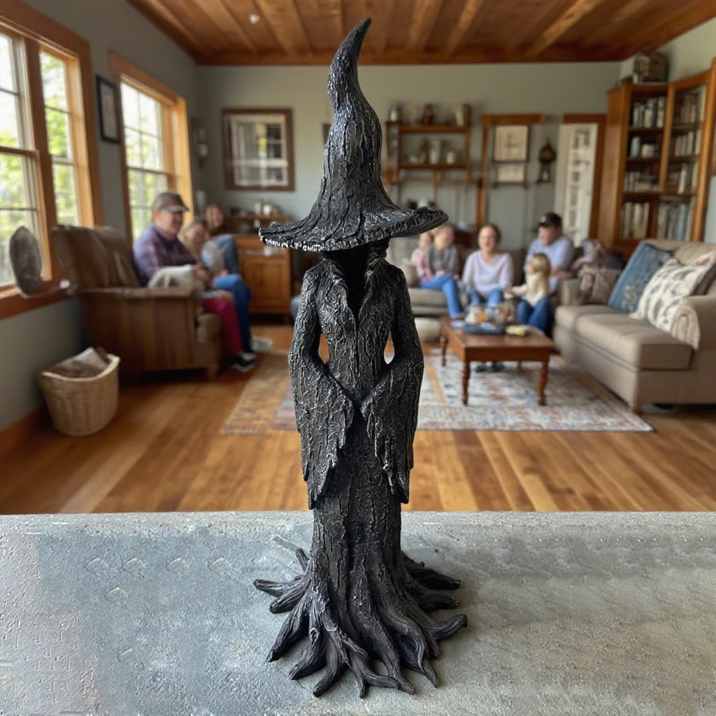 🔥LAST DAY 49% OFF🧙♀️💫Hand-Painted Enchanting Witch Statue: The Guardian of Your Home (✨Same as in the video)