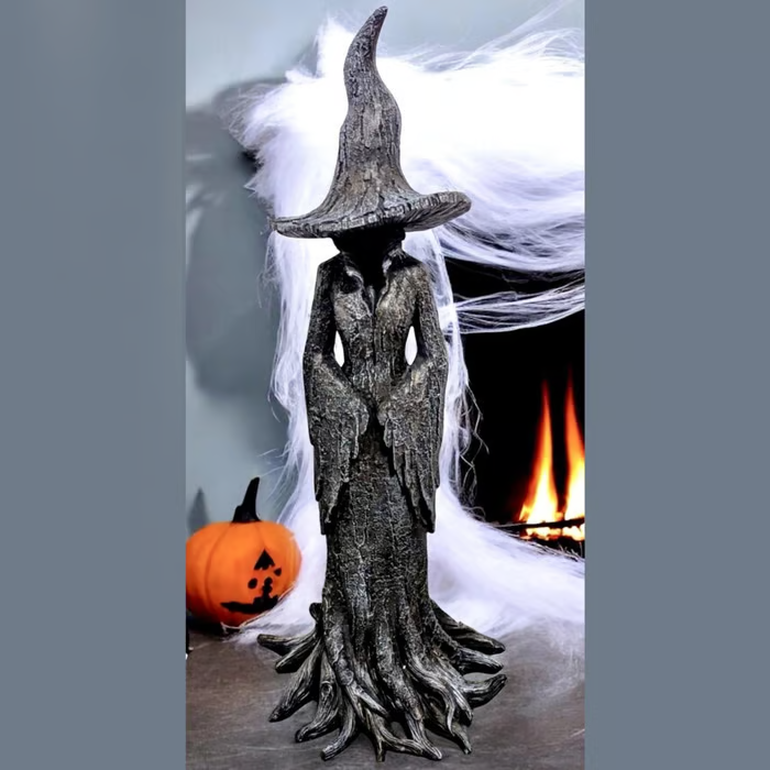 🔥LAST DAY 49% OFF🧙♀️💫Hand-Painted Enchanting Witch Statue: The Guardian of Your Home (✨Same as in the video)