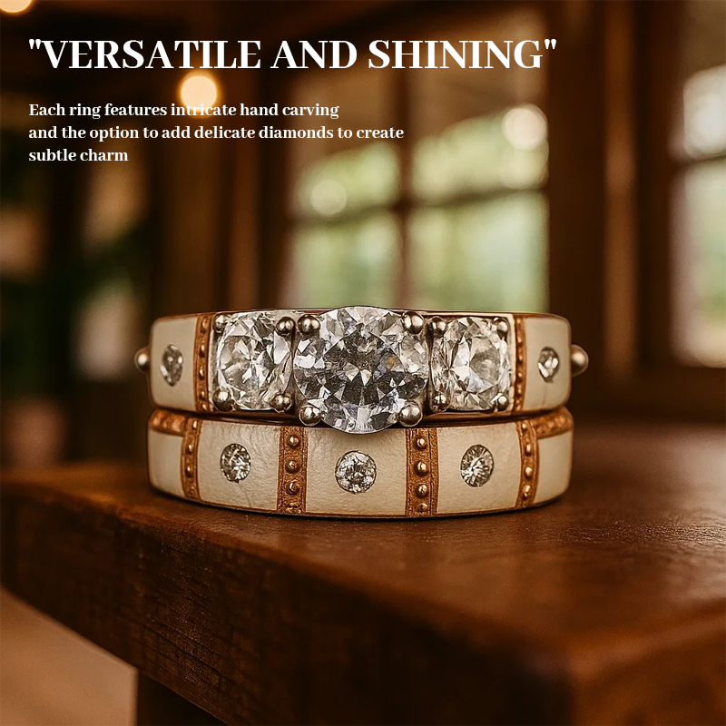 🔥LAST DAY 49% OFF💍Hand Carved Antler Ring 🌏Made From Natural Shed Antlers