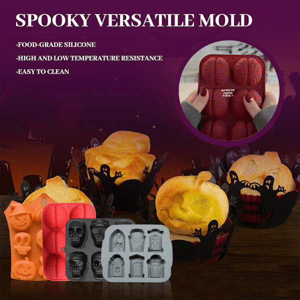 🎃Spooky Versatile Mold: Create Chilling Treats Hot or Cold!