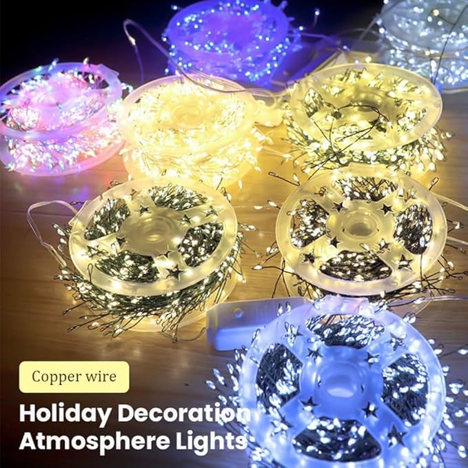 🎁🎄Early Christmas Promotion⭐ Copper Wire Firecracker Light String