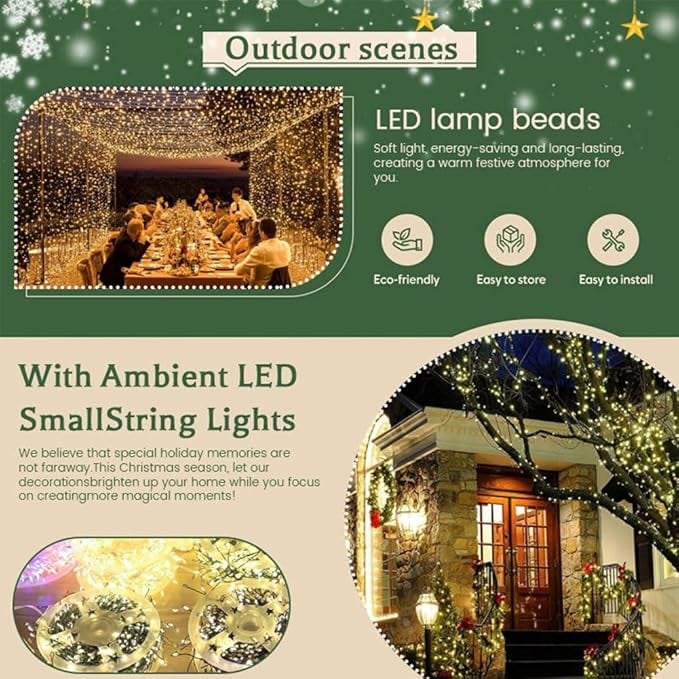 🎁🎄Early Christmas Promotion⭐ Copper Wire Firecracker Light String