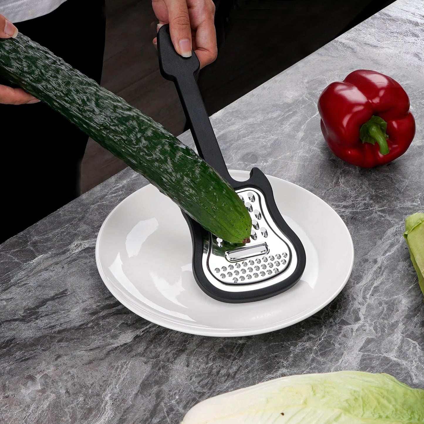 🧀 Must-Have! Guitar Shaped Cheese Grater – Slice, Shred, Zest! 🎸