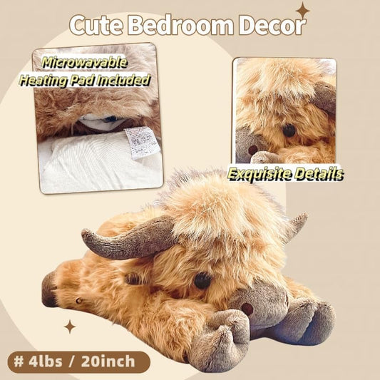 🔥 Last Day 49% OFF  🎁Cute Cartoon Highland Cow Cuddly Toy