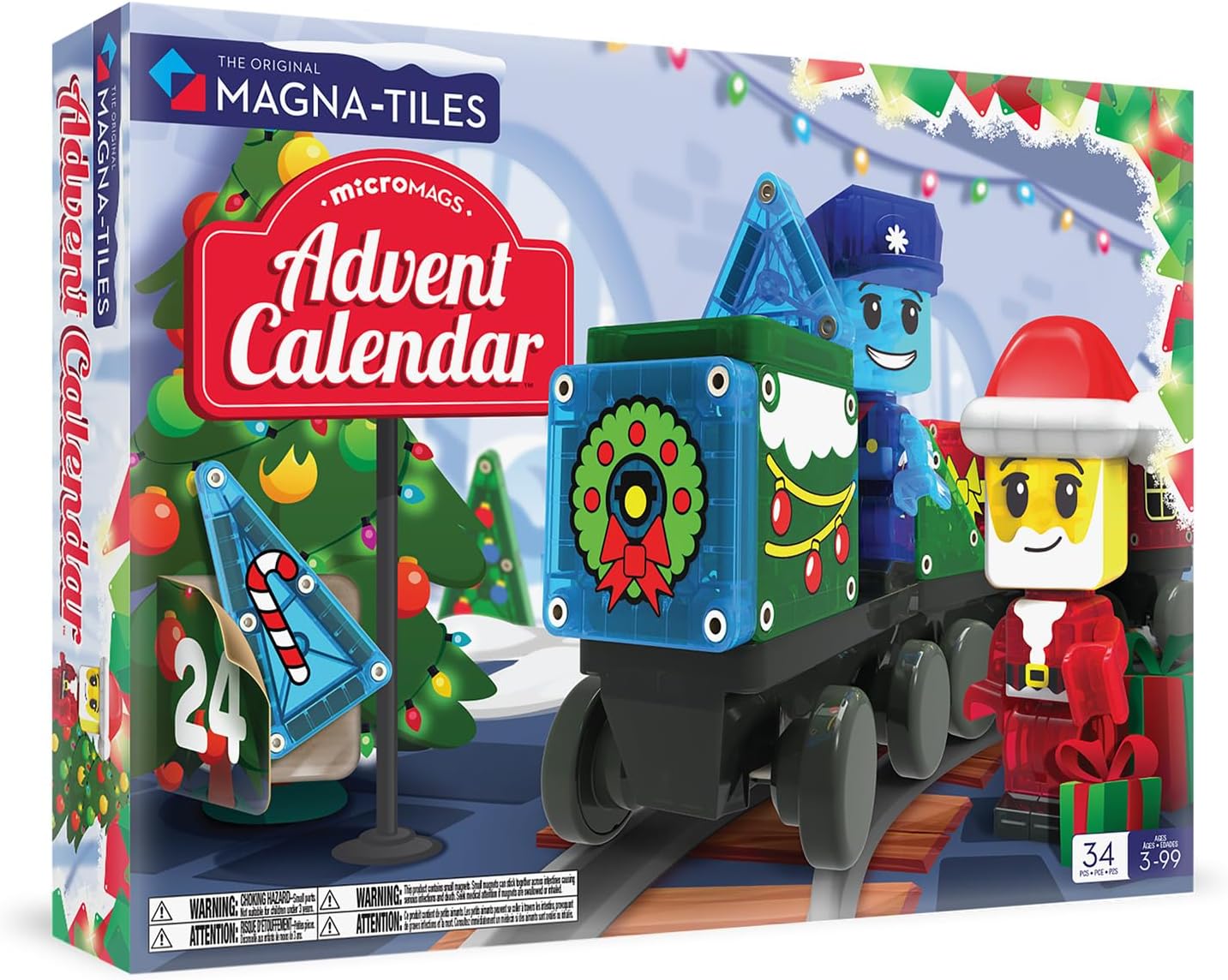 🎁Last Day Promotion 49% OFF🔥Magnetic Building Tiles Advent Calendar