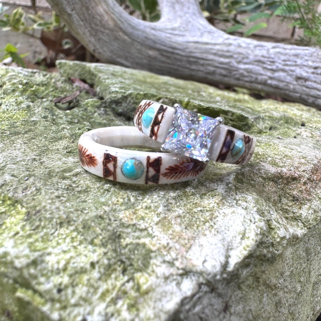 🔥LAST DAY 49% OFF💍Hand Carved Antler Ring 🌏Made From Natural Shed Antlers