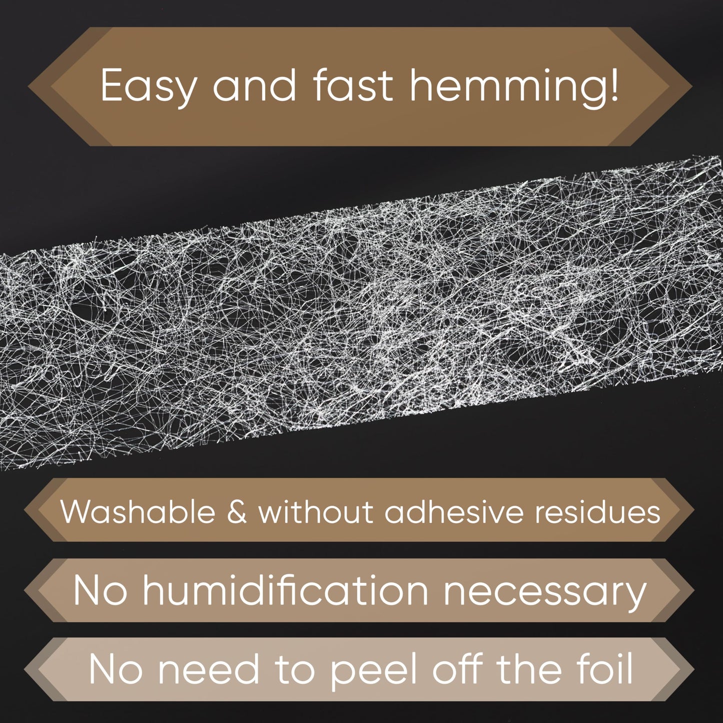 🔥Buy 2 Get 1 Free🔥70 Yards x 3/4 Inch Extra Strong No-Sew Iron-On Hem Tape