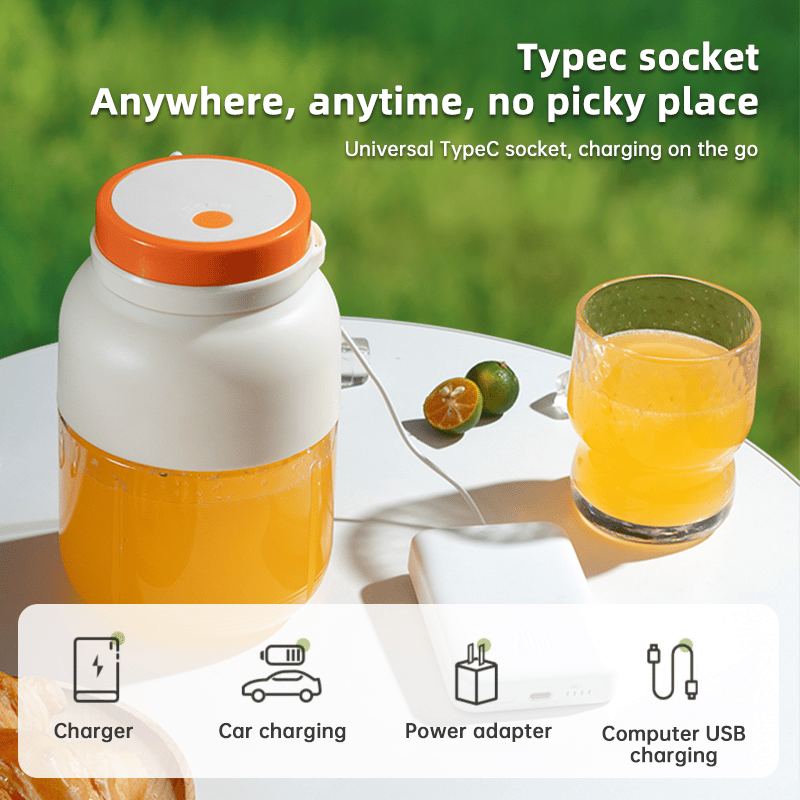 Multifunctional Large-Capacity Portable Wireless Fruit Juicer Cup