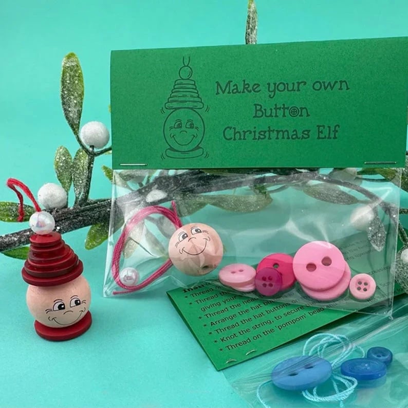✨Buy 3 Get 1 Free✨☃️ DIY Button Snowman Ornament Kit☃️