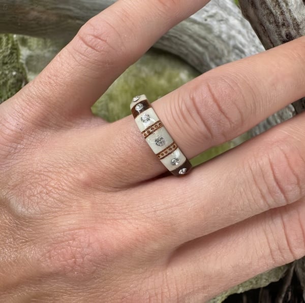 🔥LAST DAY 49% OFF💍Hand Carved Antler Ring 🌏Made From Natural Shed Antlers