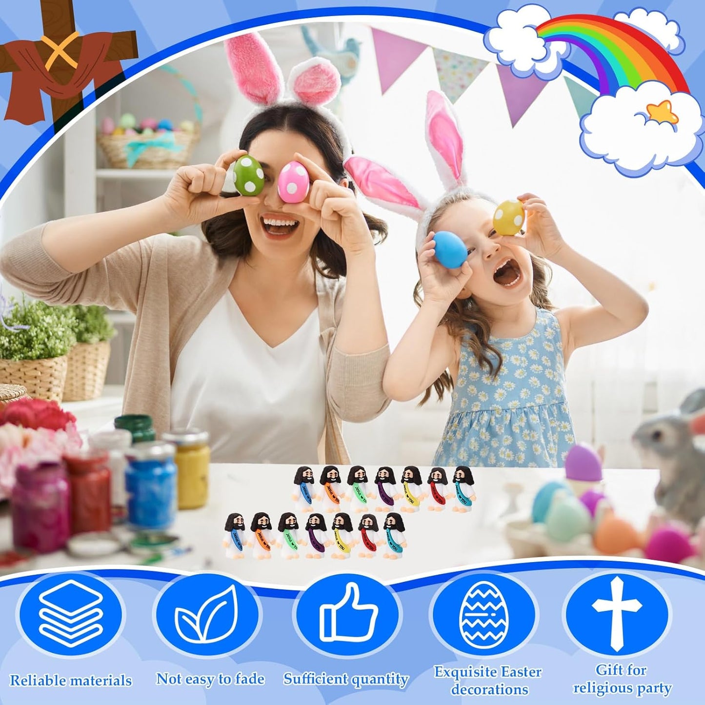 🎁 [ONLY TODAY $8.99]🔥Original Design  Figures - Jesus Loves You💖