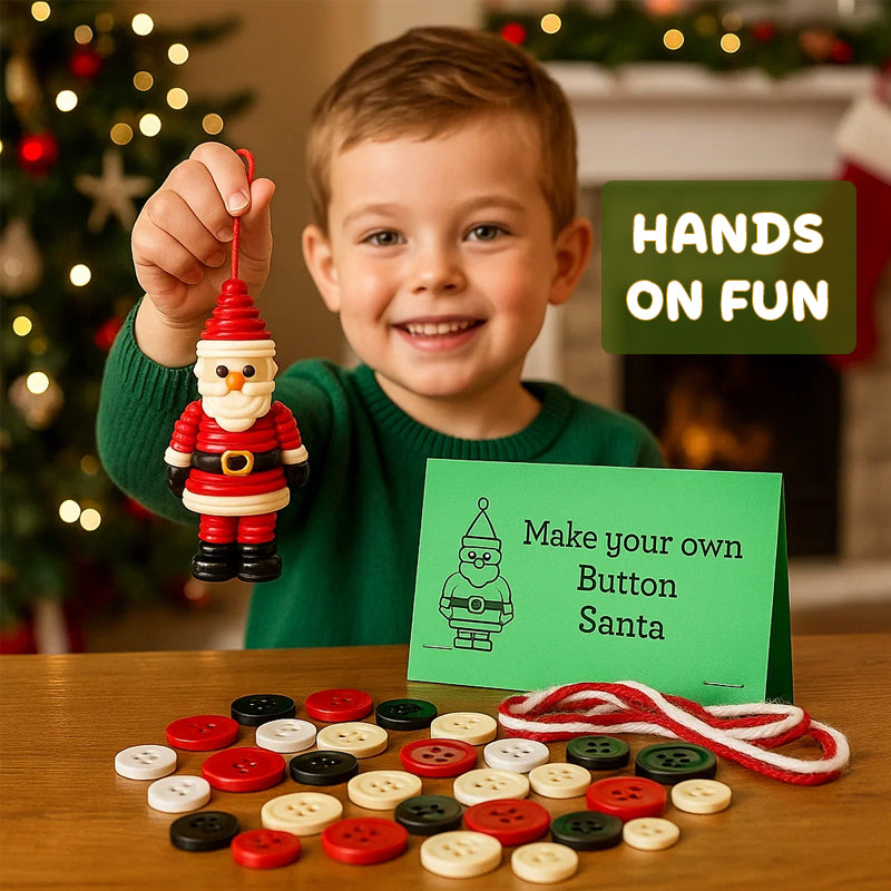 ✨Buy 3 Get 1 Free✨☃️ DIY Button Snowman Ornament Kit☃️