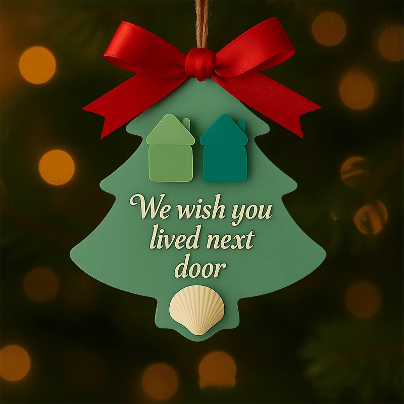 🎄BUY 2 GET 1 FREE✨ Heartfelt Sea Glass Christmas Ornaments