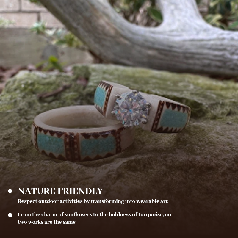 🔥LAST DAY 49% OFF💍Hand Carved Antler Ring 🌏Made From Natural Shed Antlers