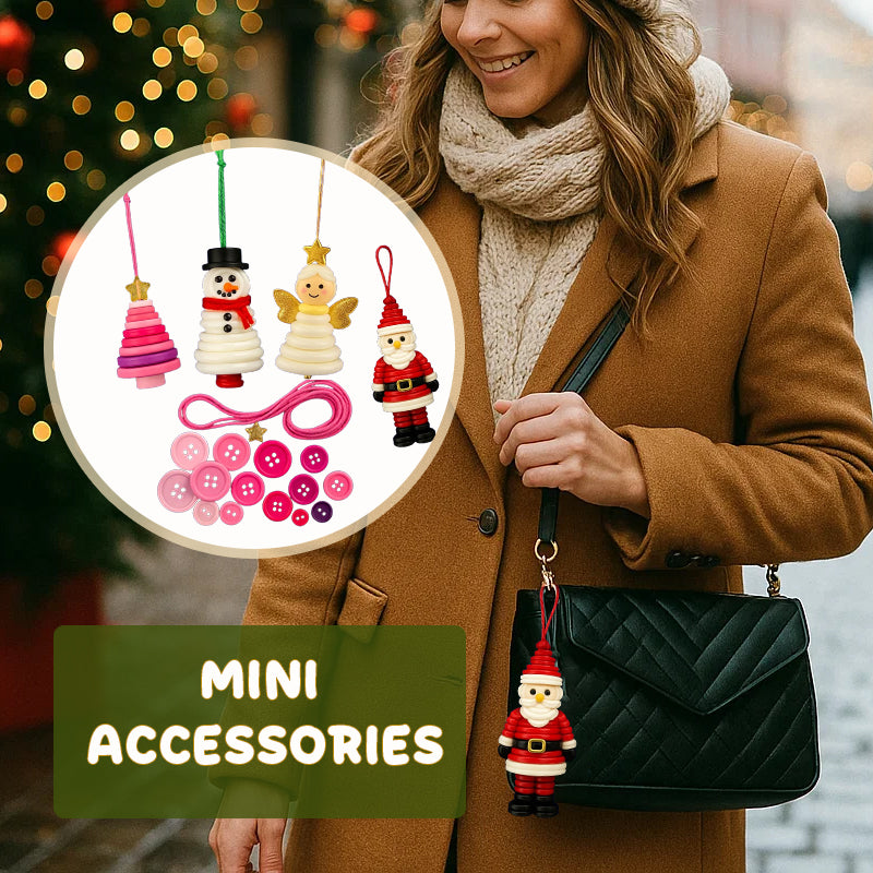 ✨Buy 3 Get 1 Free✨☃️ DIY Button Snowman Ornament Kit☃️