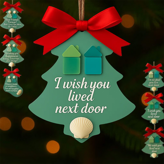 🎄BUY 2 GET 1 FREE✨ Heartfelt Sea Glass Christmas Ornaments