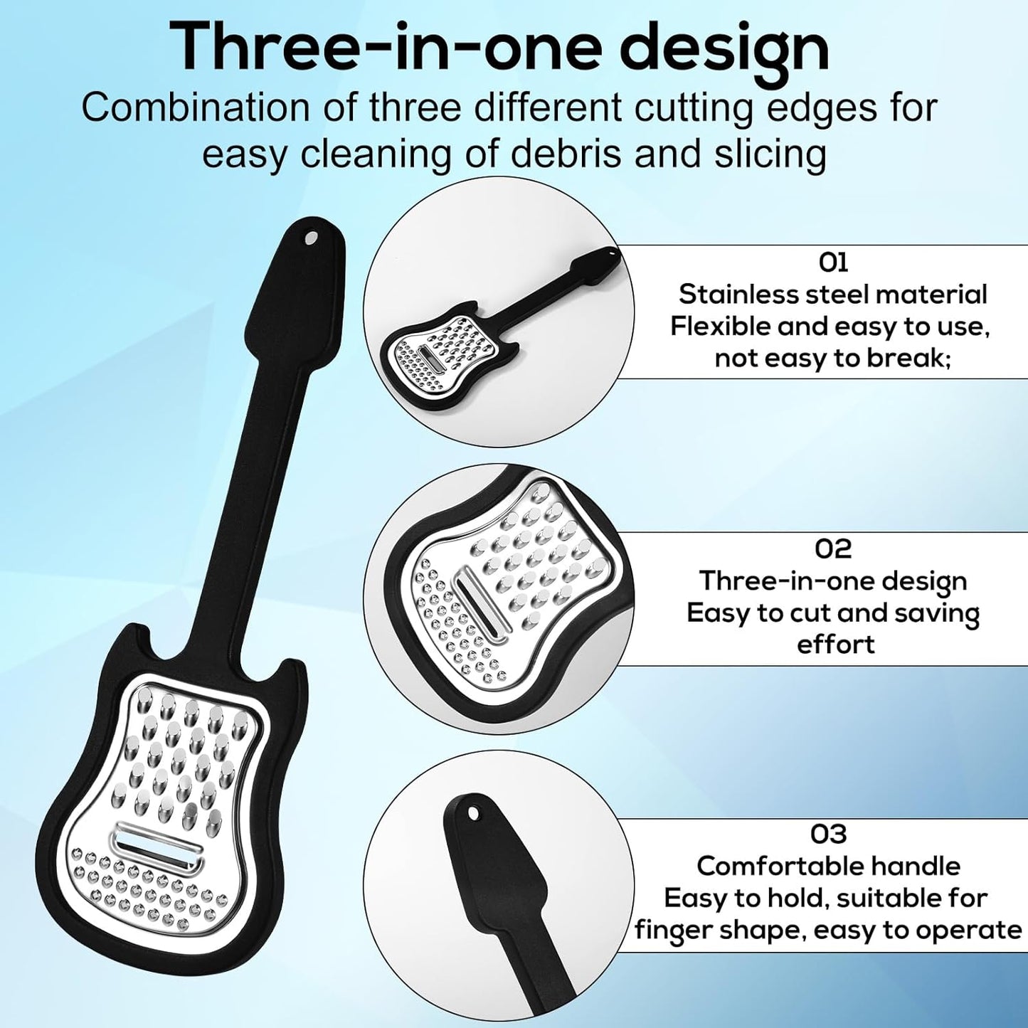 🧀 Must-Have! Guitar Shaped Cheese Grater – Slice, Shred, Zest! 🎸