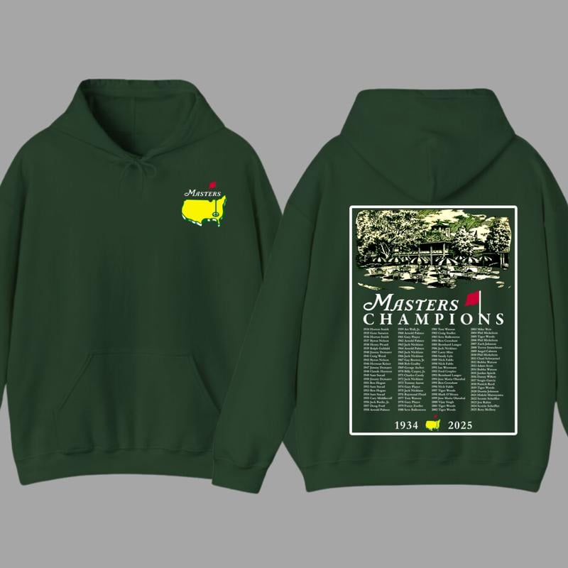 🔥 Last Day 49% OFF 🔥2025 Masters Tournament Augusta 91 Years Hoodie🏌️‍♂️⛳