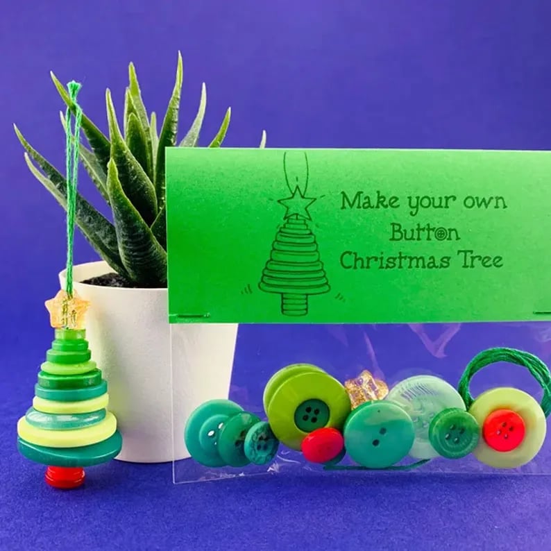 ✨Buy 3 Get 1 Free✨☃️ DIY Button Snowman Ornament Kit☃️