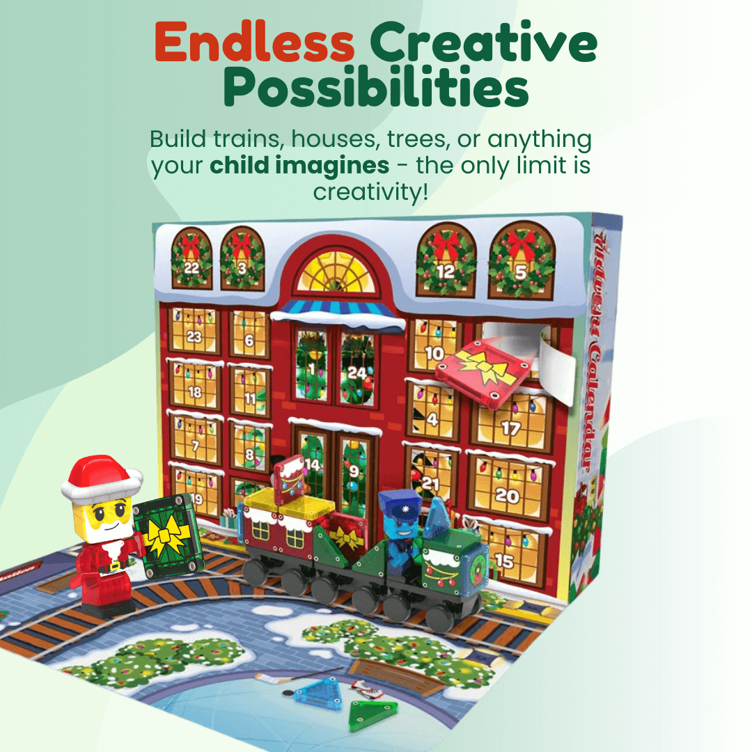 🎁Last Day Promotion 49% OFF🔥Magnetic Building Tiles Advent Calendar