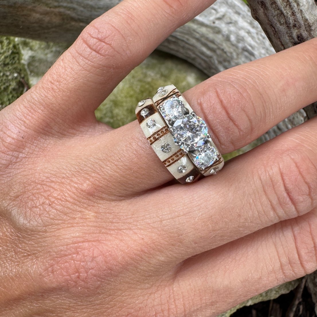 🔥LAST DAY 49% OFF💍Hand Carved Antler Ring 🌏Made From Natural Shed Antlers